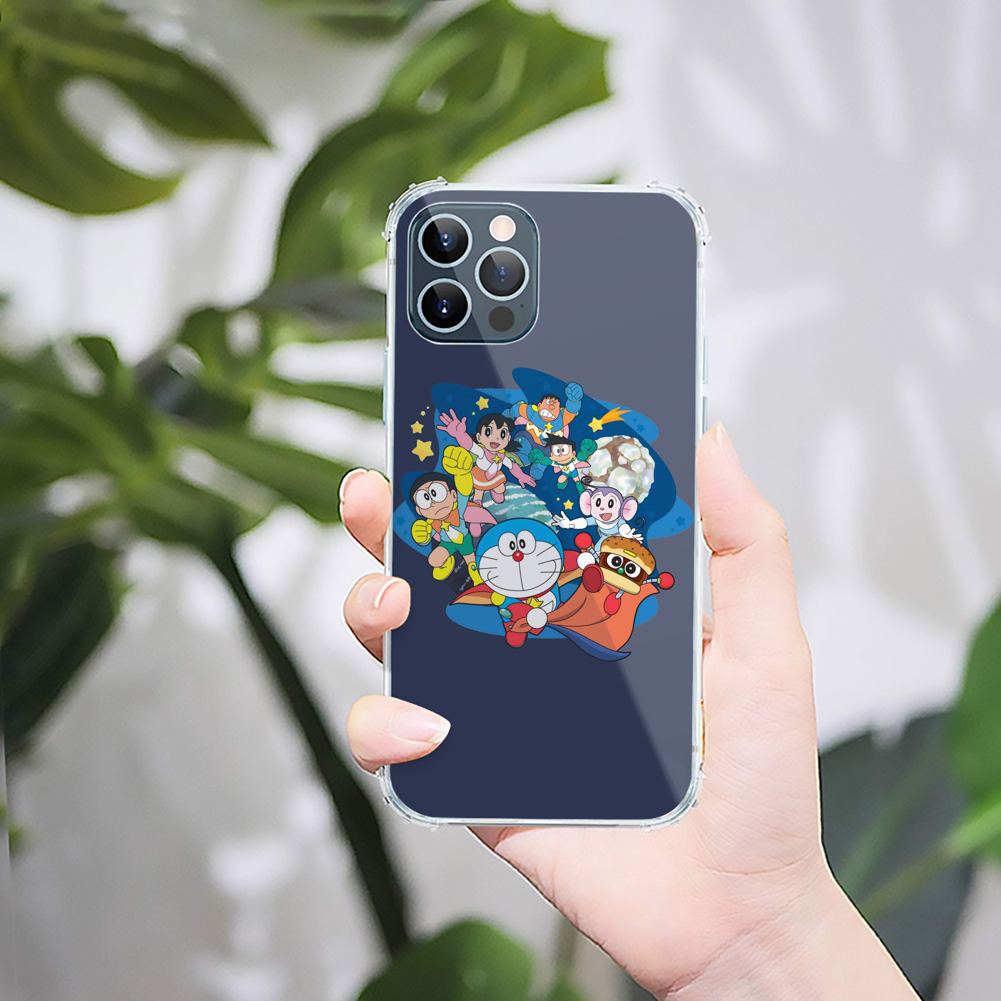 （画像用） ドラえもん Doraemon 【iPhone 12シリーズ対応】透明スマホケース（クリアソフトケース）